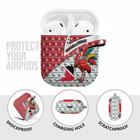 Trinidad and Tobago Christmas AirPods Case Christmas Bird Santa and Reindeer Design - Wonder Print Shop