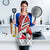 Trinidad and Tobago Christmas Apron Christmas Bird Santa and Reindeer Design - Wonder Print Shop