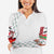 Trinidad and Tobago Christmas Arm Sleeves Christmas Bird Santa and Reindeer Design - Wonder Print Shop