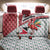 Trinidad and Tobago Christmas Back Car Seat Cover Christmas Bird Santa and Reindeer Design - Wonder Print Shop