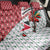 Trinidad and Tobago Christmas Back Car Seat Cover Christmas Bird Santa and Reindeer Design - Wonder Print Shop