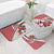 Trinidad and Tobago Christmas Bathroom Set Christmas Bird Santa and Reindeer Design - Wonder Print Shop