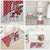 Trinidad and Tobago Christmas Bathroom Set Christmas Bird Santa and Reindeer Design - Wonder Print Shop