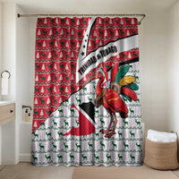 Trinidad and Tobago Christmas Bathroom Set Christmas Bird Santa and Reindeer Design - Wonder Print Shop