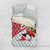 Trinidad and Tobago Christmas Bedding Set Christmas Bird Santa and Reindeer Design - Wonder Print Shop