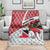 Trinidad and Tobago Christmas Blanket Christmas Bird Santa and Reindeer Design - Wonder Print Shop