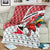 Trinidad and Tobago Christmas Blanket Christmas Bird Santa and Reindeer Design - Wonder Print Shop