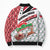 Trinidad and Tobago Christmas Bomber Puffer Jacket Christmas Bird Santa and Reindeer Design - Wonder Print Shop