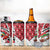 Trinidad and Tobago Christmas 4 in 1 Can Cooler Tumbler Christmas Bird Santa and Reindeer Design - Wonder Print Shop