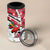 Trinidad and Tobago Christmas 4 in 1 Can Cooler Tumbler Christmas Bird Santa and Reindeer Design - Wonder Print Shop