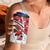 Trinidad and Tobago Christmas 4 in 1 Can Cooler Tumbler Christmas Bird Santa and Reindeer Design - Wonder Print Shop