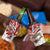 Trinidad and Tobago Christmas 4 in 1 Can Cooler Tumbler Christmas Bird Santa and Reindeer Design - Wonder Print Shop