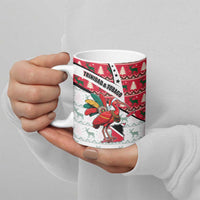 Trinidad and Tobago Christmas Ceramic Mug Christmas Bird Santa and Reindeer Design - Wonder Print Shop