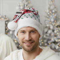 Trinidad and Tobago Christmas Santa Hat Christmas Bird Santa and Reindeer Design - Wonder Print Shop