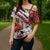 Trinidad and Tobago Christmas Cross Shoulder Shirt Christmas Bird Santa and Reindeer Design - Wonder Print Shop