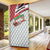 Trinidad and Tobago Christmas Door Cover Christmas Bird Santa and Reindeer Design - Wonder Print Shop