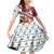Trinidad and Tobago Christmas Family Matching Off Shoulder Short Dress and Hawaiian Shirt Christmas Bird Santa and Reindeer Design - Wonder Print Shop