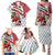 Trinidad and Tobago Christmas Family Matching Puletasi and Hawaiian Shirt Christmas Bird Santa and Reindeer Design - Wonder Print Shop
