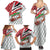 Trinidad and Tobago Christmas Family Matching Summer Maxi Dress and Hawaiian Shirt Christmas Bird Santa and Reindeer Design - Wonder Print Shop