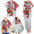 Trinidad and Tobago Christmas Family Matching Tank Maxi Dress and Hawaiian Shirt Christmas Bird Santa and Reindeer Design - Wonder Print Shop