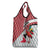 Trinidad and Tobago Christmas Grocery Bag Christmas Bird Santa and Reindeer Design - Wonder Print Shop