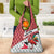 Trinidad and Tobago Christmas Grocery Bag Christmas Bird Santa and Reindeer Design - Wonder Print Shop