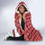 Trinidad and Tobago Christmas Hooded Blanket Christmas Bird Santa and Reindeer Design - Wonder Print Shop