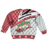Trinidad and Tobago Christmas Kid Ugly Christmas Sweater Christmas Bird Santa and Reindeer Design - Wonder Print Shop