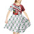 Trinidad and Tobago Christmas Kid Short Sleeve Dress Christmas Bird Santa and Reindeer Design - Wonder Print Shop