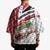 Trinidad and Tobago Christmas Kimono Christmas Bird Santa and Reindeer Design - Wonder Print Shop