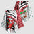 Trinidad and Tobago Christmas Kimono Sleeve Blouse Christmas Bird Santa and Reindeer Design - Wonder Print Shop