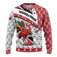 Trinidad and Tobago Christmas Ugly Christmas Sweater Christmas Bird Santa and Reindeer Design - Wonder Print Shop