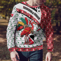 Trinidad and Tobago Christmas Ugly Christmas Sweater Christmas Bird Santa and Reindeer Design - Wonder Print Shop