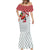 Trinidad and Tobago Christmas Mermaid Dress Christmas Bird Santa and Reindeer Design - Wonder Print Shop