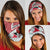 Trinidad and Tobago Christmas Neck Gaiter Christmas Bird Santa and Reindeer Design - Wonder Print Shop