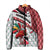 Trinidad and Tobago Christmas Padded Jacket Christmas Bird Santa and Reindeer Design - Wonder Print Shop
