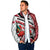 Trinidad and Tobago Christmas Padded Jacket Christmas Bird Santa and Reindeer Design - Wonder Print Shop