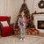 Trinidad and Tobago Christmas Pajama Set Christmas Bird Santa and Reindeer Design - Wonder Print Shop