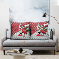 Trinidad and Tobago Christmas Pillow Cover Christmas Bird Santa and Reindeer Design - Wonder Print Shop