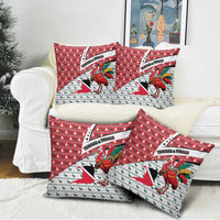 Trinidad and Tobago Christmas Pillow Cover Christmas Bird Santa and Reindeer Design - Wonder Print Shop