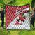 Trinidad and Tobago Christmas Quilt Christmas Bird Santa and Reindeer Design - Wonder Print Shop