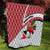 Trinidad and Tobago Christmas Quilt Christmas Bird Santa and Reindeer Design - Wonder Print Shop