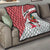 Trinidad and Tobago Christmas Quilt Christmas Bird Santa and Reindeer Design - Wonder Print Shop