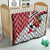 Trinidad and Tobago Christmas Quilt Christmas Bird Santa and Reindeer Design - Wonder Print Shop