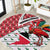 Trinidad and Tobago Christmas Round Carpet Christmas Bird Santa and Reindeer Design - Wonder Print Shop