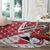 Trinidad and Tobago Christmas Round Carpet Christmas Bird Santa and Reindeer Design - Wonder Print Shop