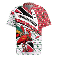 Trinidad and Tobago Christmas Rugby Jersey Christmas Bird Santa and Reindeer Design - Wonder Print Shop