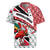 Trinidad and Tobago Christmas Rugby Jersey Christmas Bird Santa and Reindeer Design - Wonder Print Shop