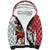 Trinidad and Tobago Christmas Sherpa Hoodie Christmas Bird Santa and Reindeer Design - Wonder Print Shop
