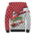 Trinidad and Tobago Christmas Sherpa Hoodie Christmas Bird Santa and Reindeer Design - Wonder Print Shop